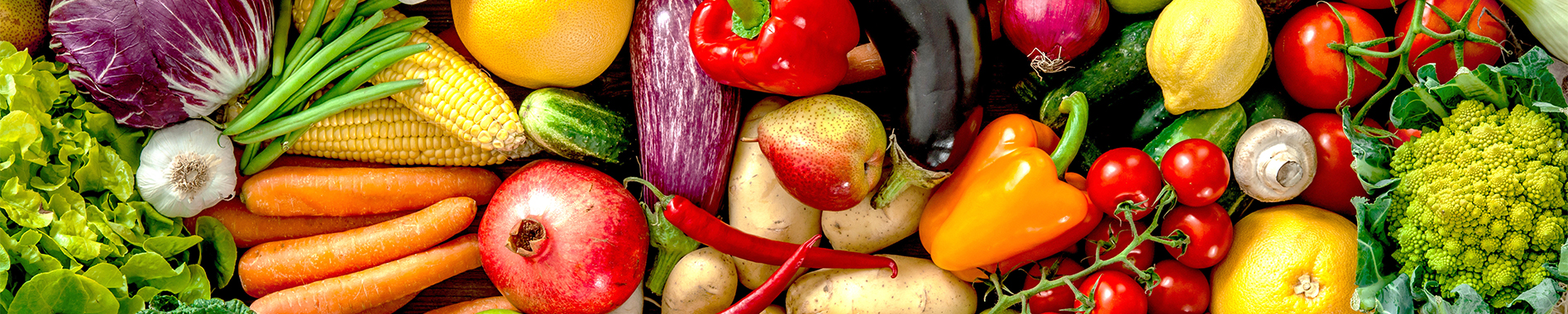Assortment of  fresh fruits and vegetables