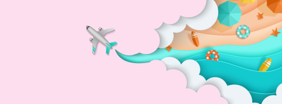 férias-aviao-praia